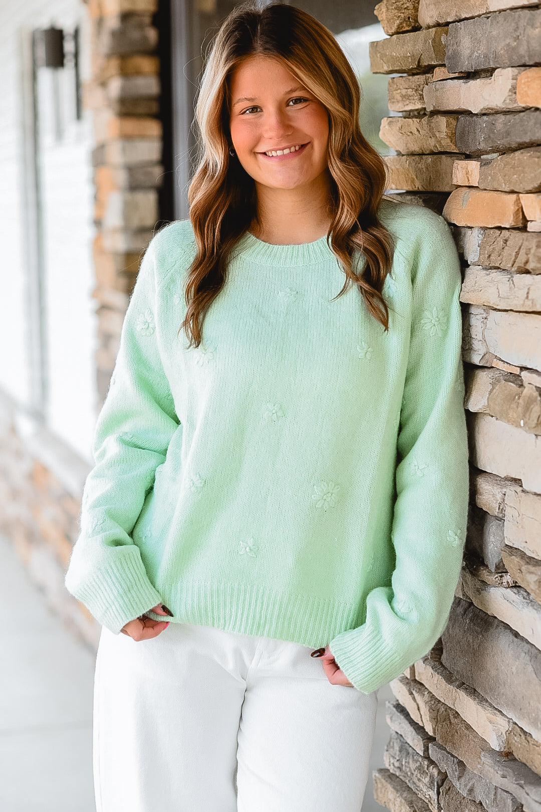Mint Bliss One Size Sweater