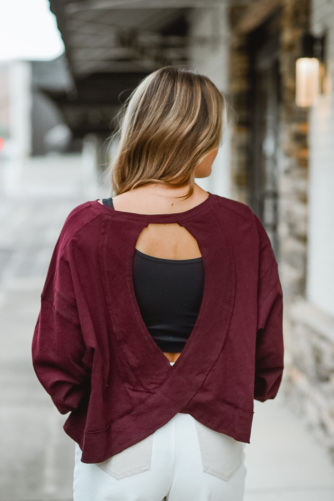 Merlot Twist Lounge Top