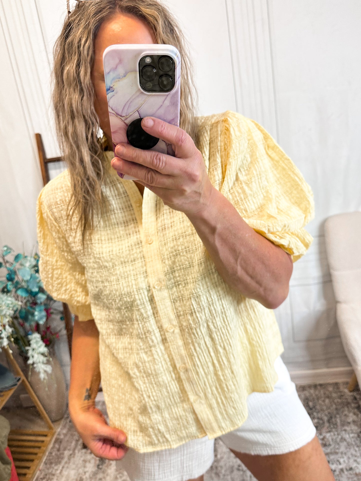 The Lemon Drop Puff Sleeve Top