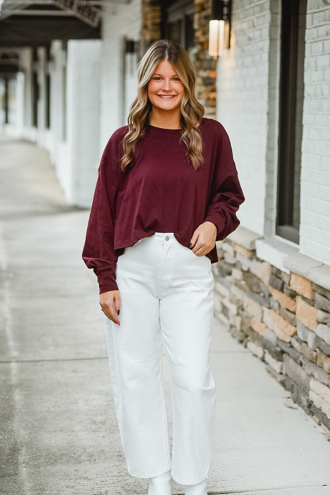 Merlot Twist Lounge Top