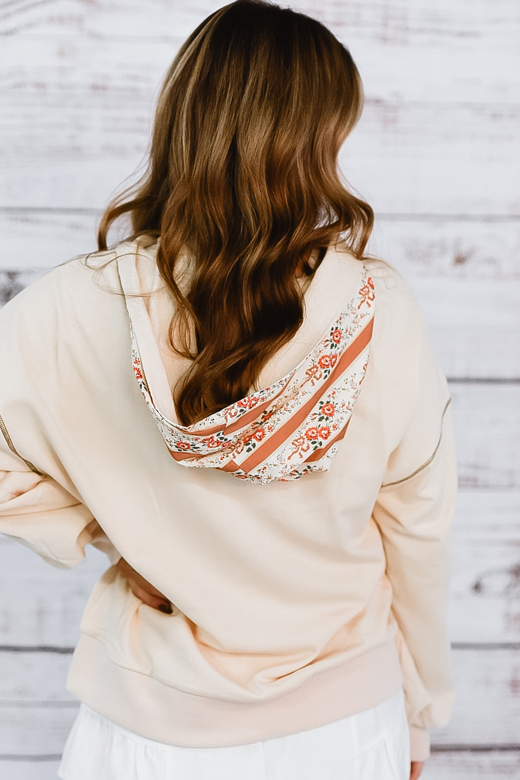 Boho Bloom Ribbon Hoodie