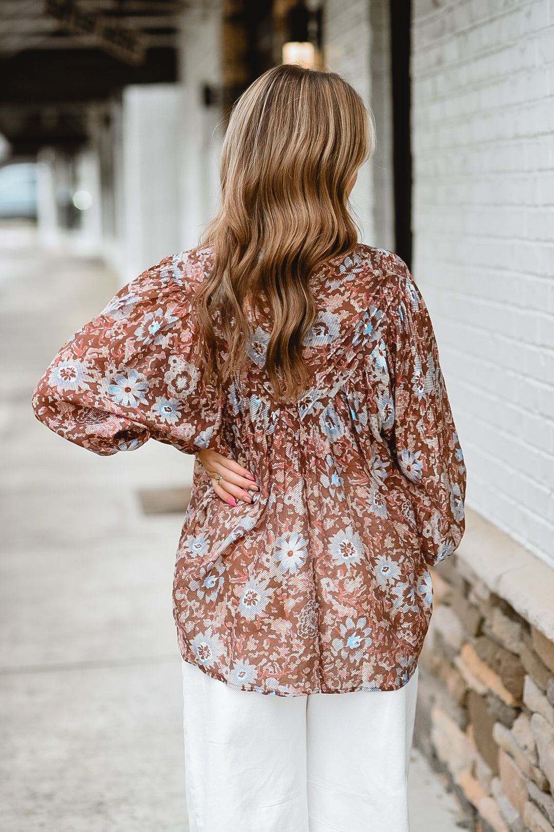 Autumn Bloom Boho Blouse