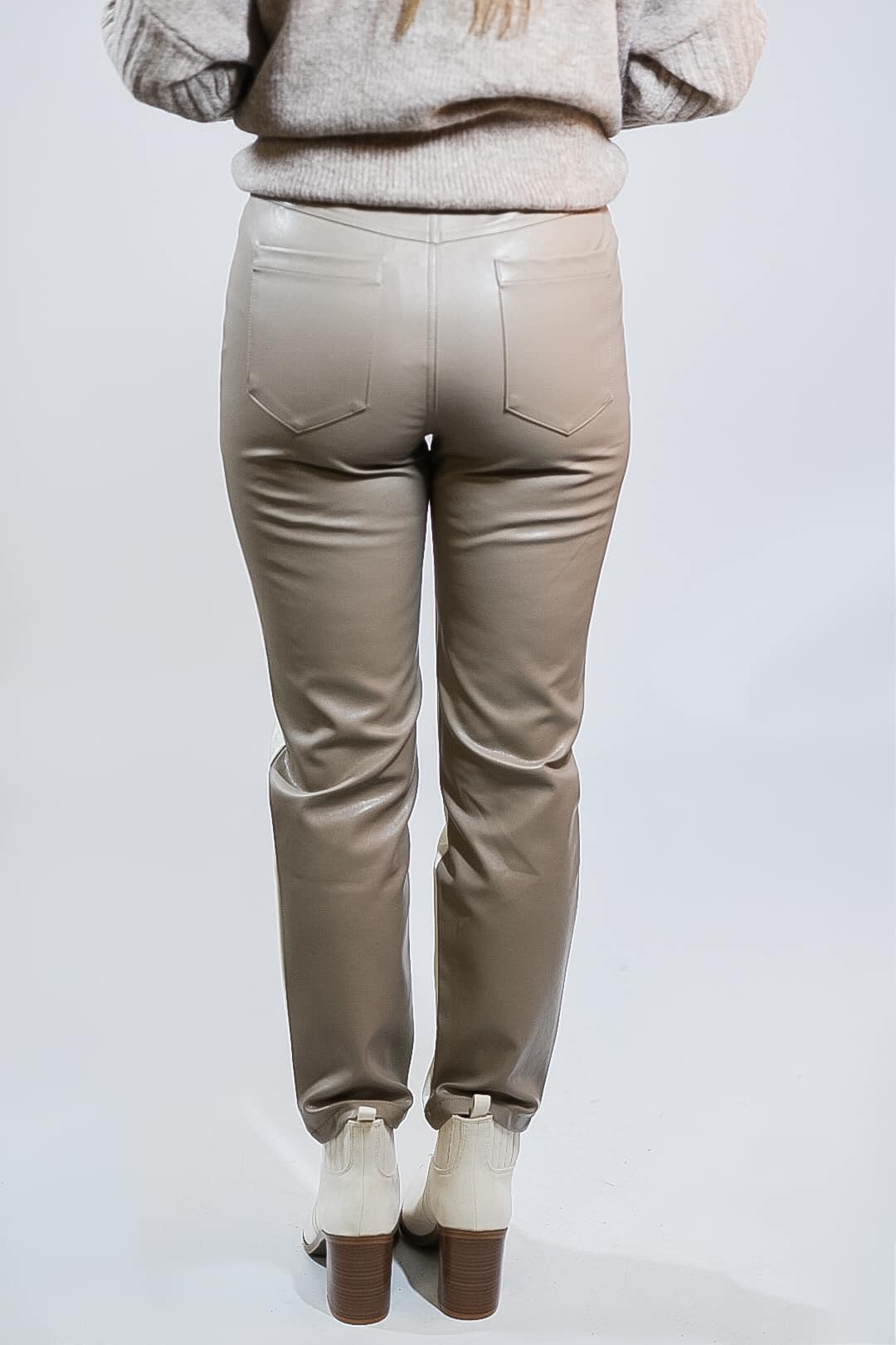 Rebel Charm Split Leather Pants