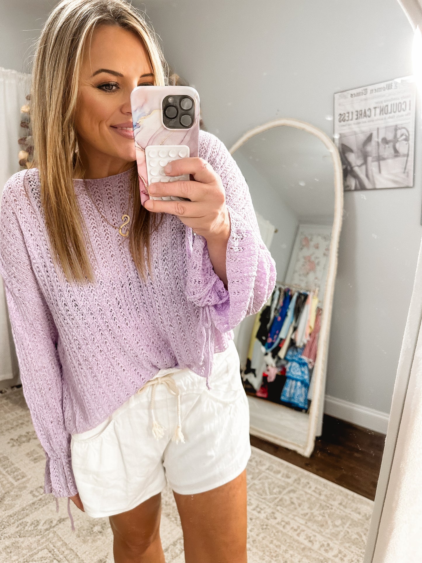 Lavender Skies Knit Sweater