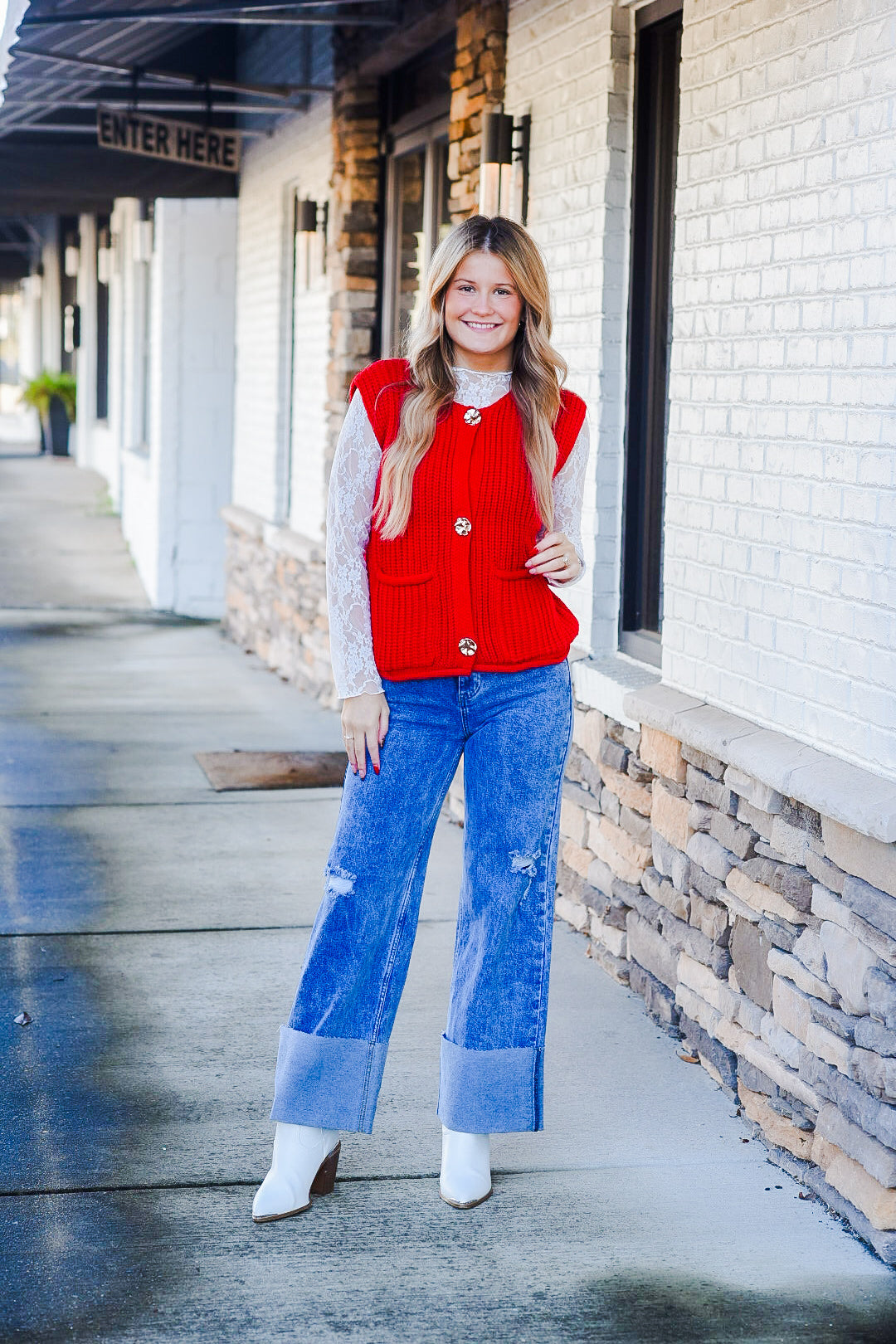 Talking In Town Vest