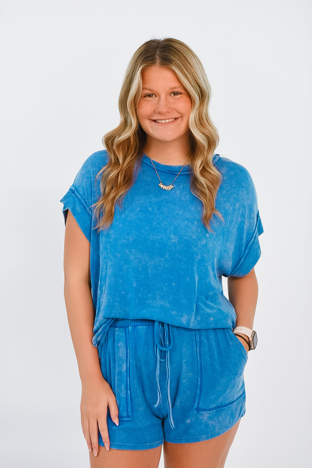 Indigo Ease Ribbed Set