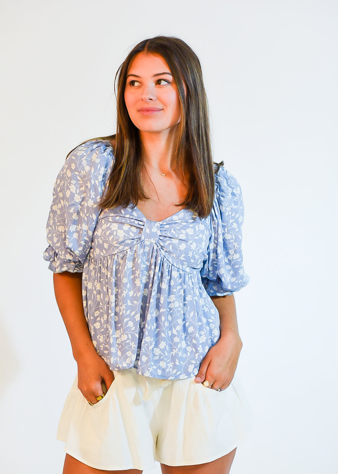 Blue Willow Romance Top