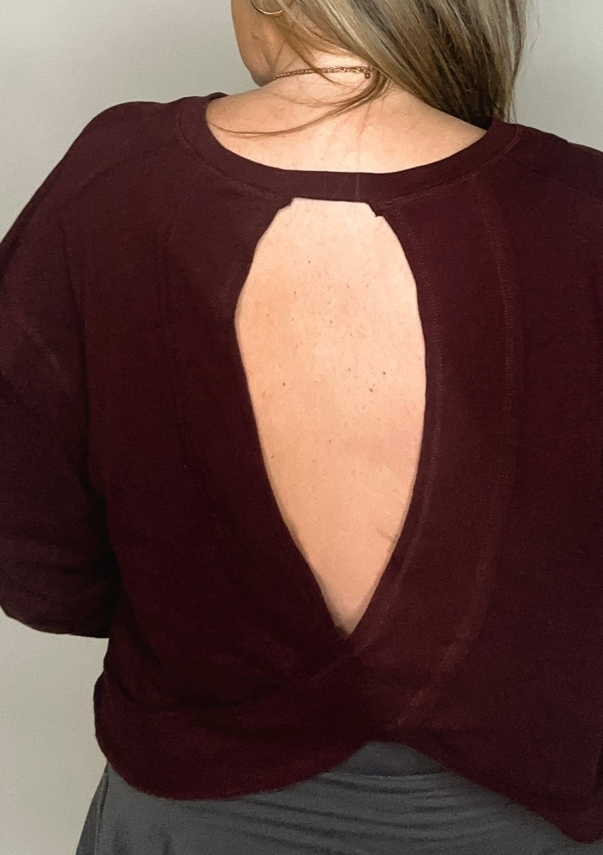 Merlot Twist Lounge Top