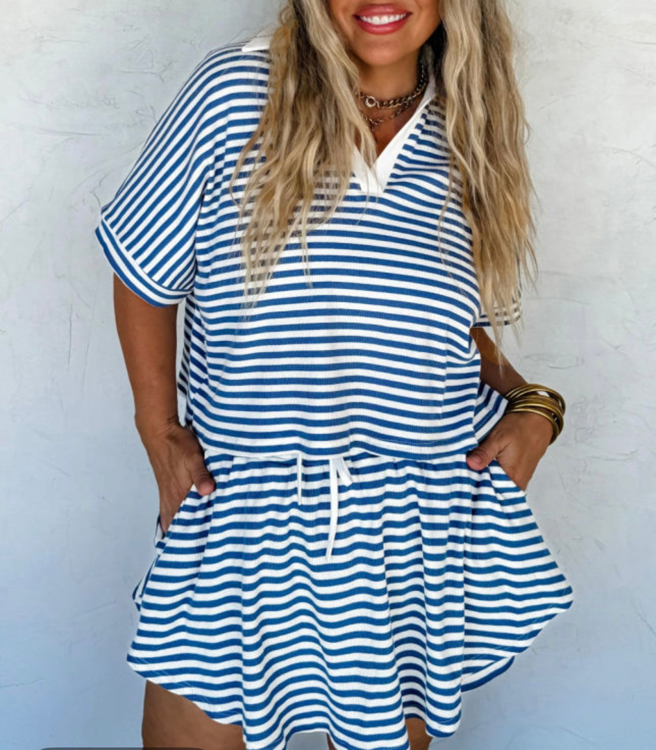 Seaside Stripes Plus Skort Set