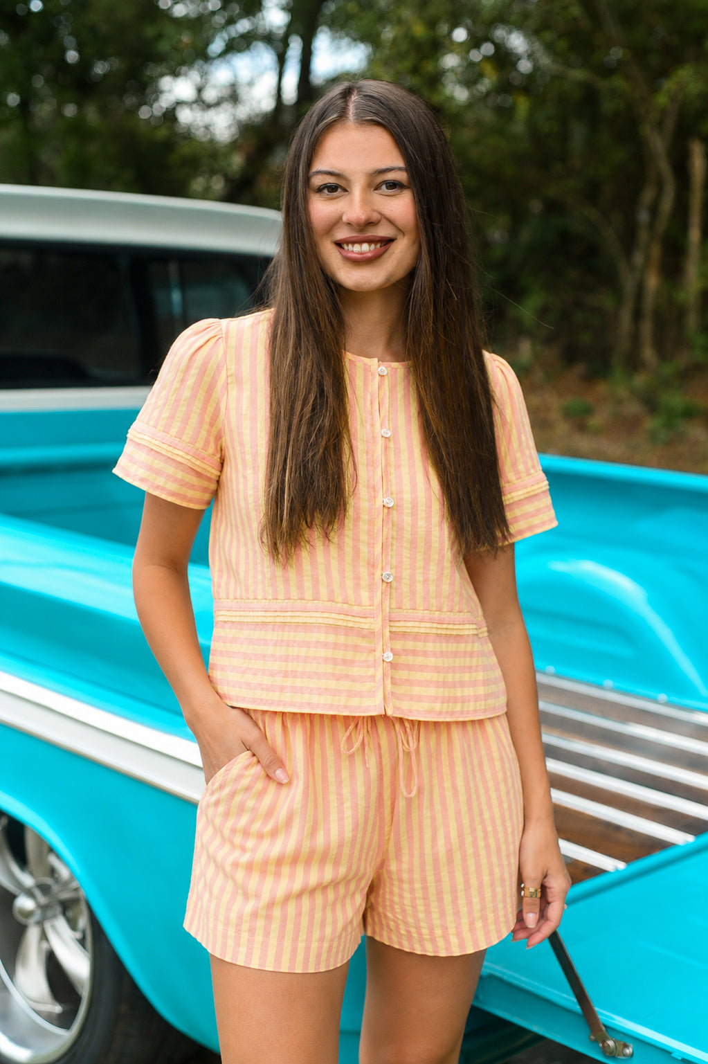 Sunset Sorbet Striped Lounge Set
