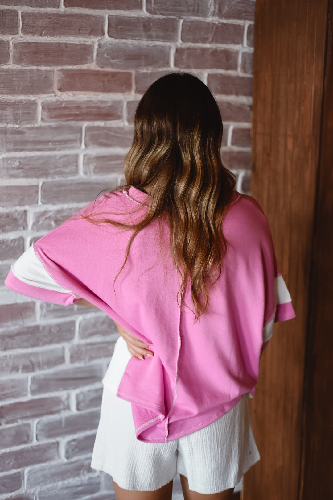 Bubblegum Stripe Easygoing Tee