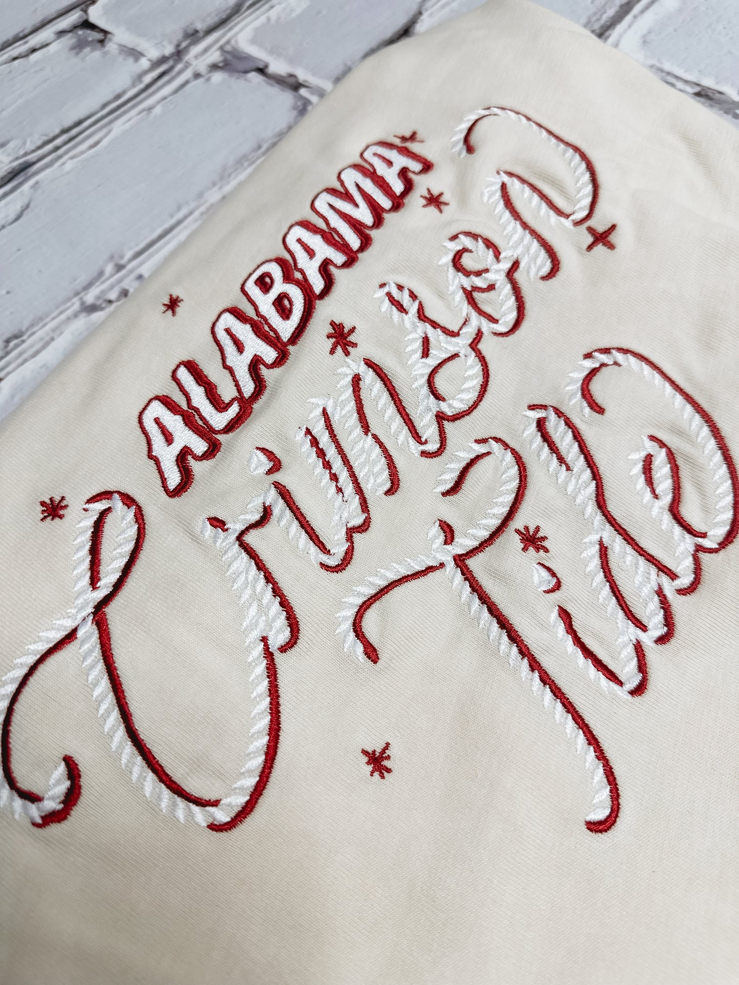 Crimson Tide Script Crop Tee