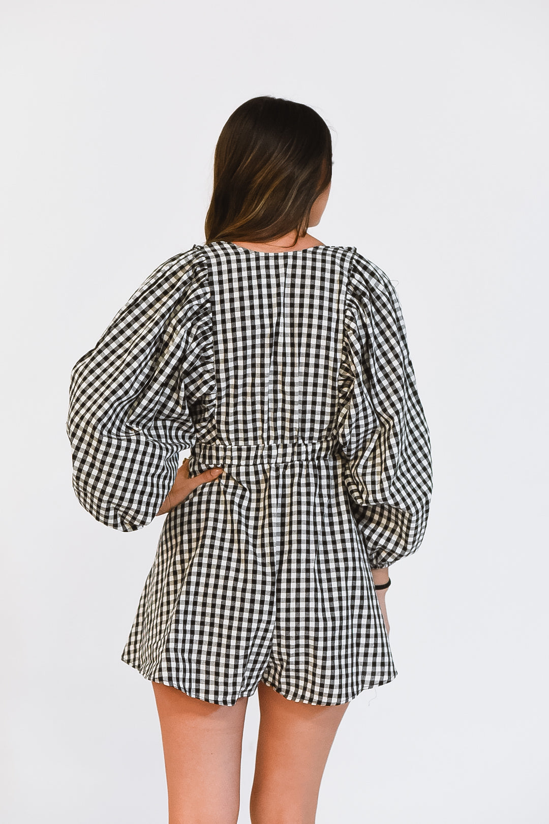 Catch Me In Gingham Romper
