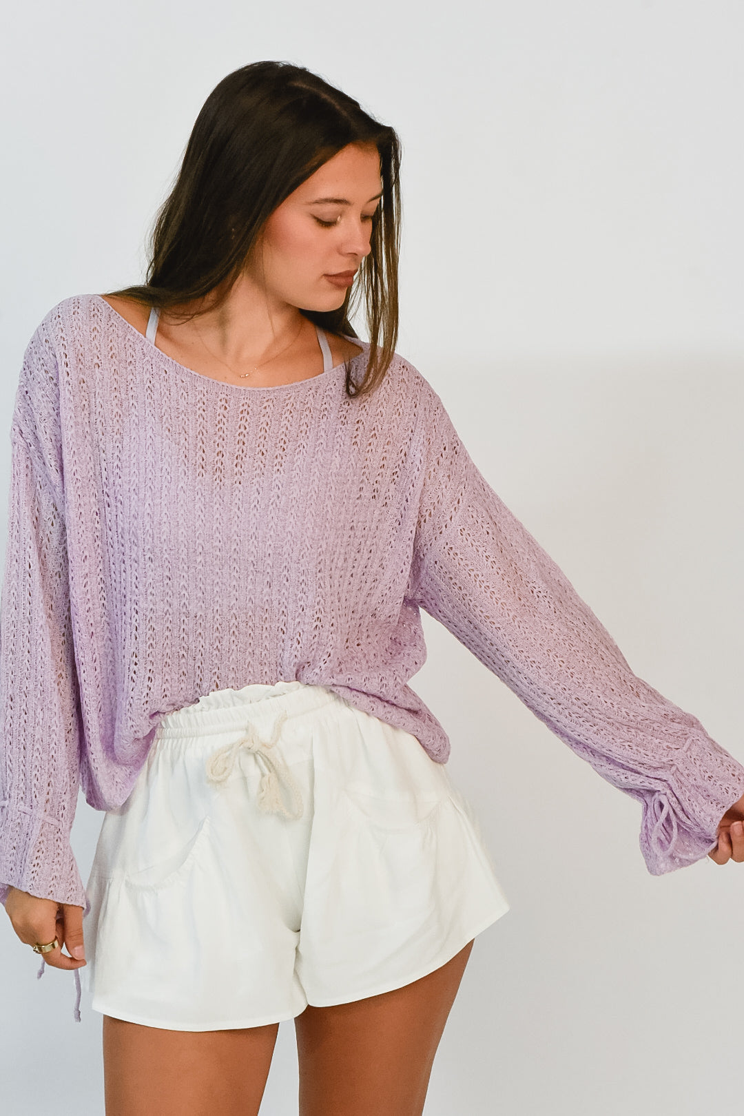 Lavender Skies Knit Sweater