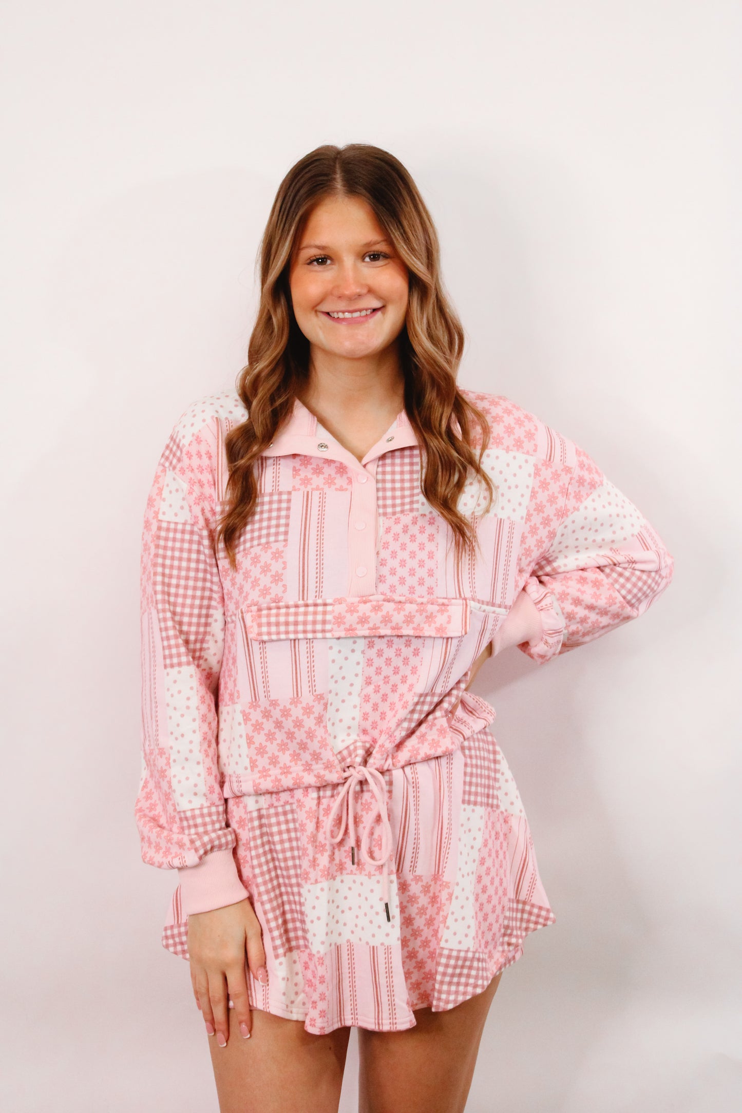 Pink Patchwork Cozy Set