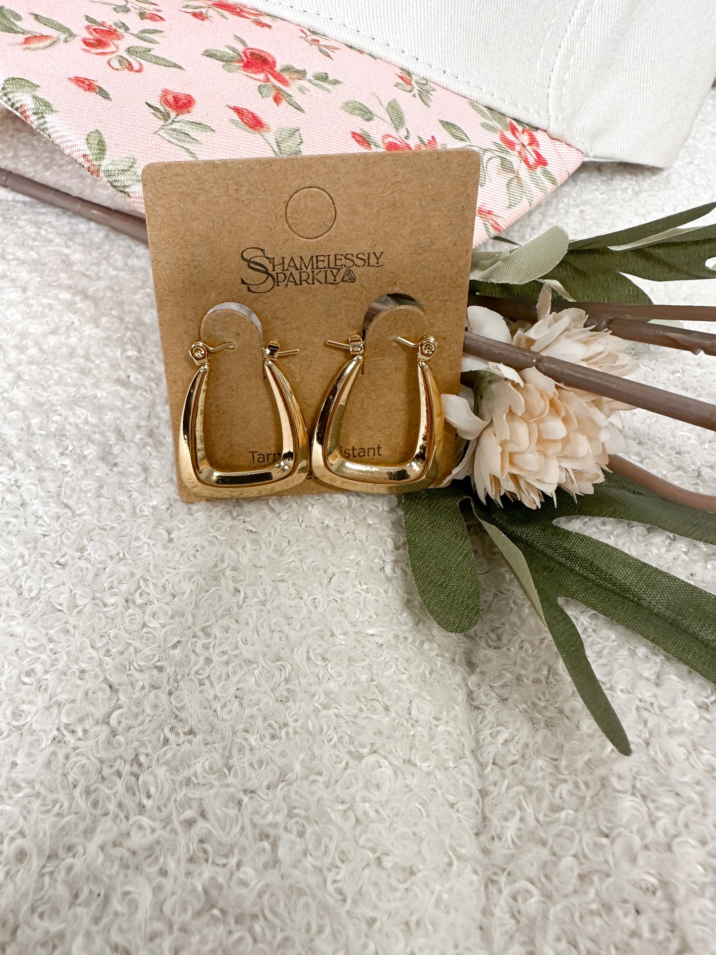 Modern Muse Gold Hoop Earrings