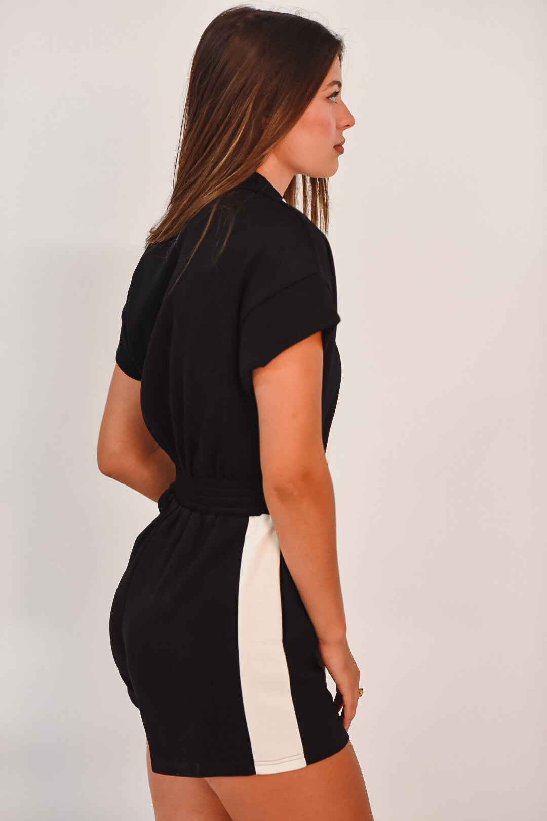 Bold Contrast Lounge Romper