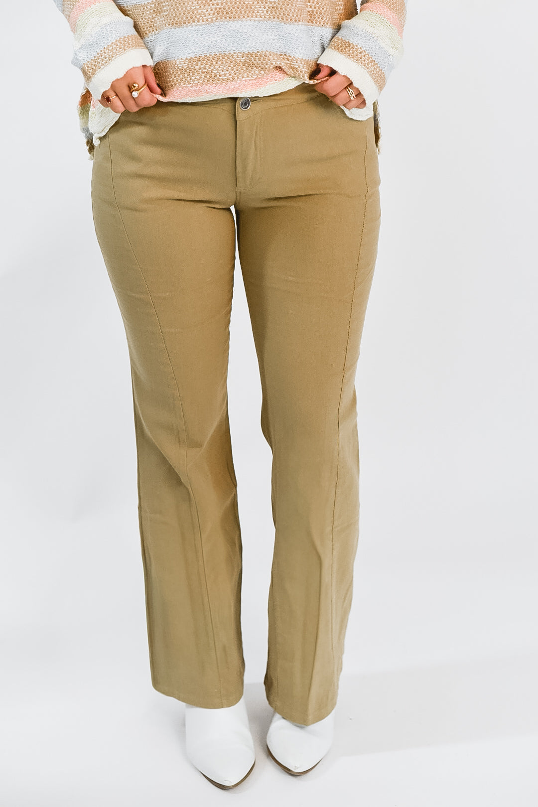 Beige Essentials Everyday Pants