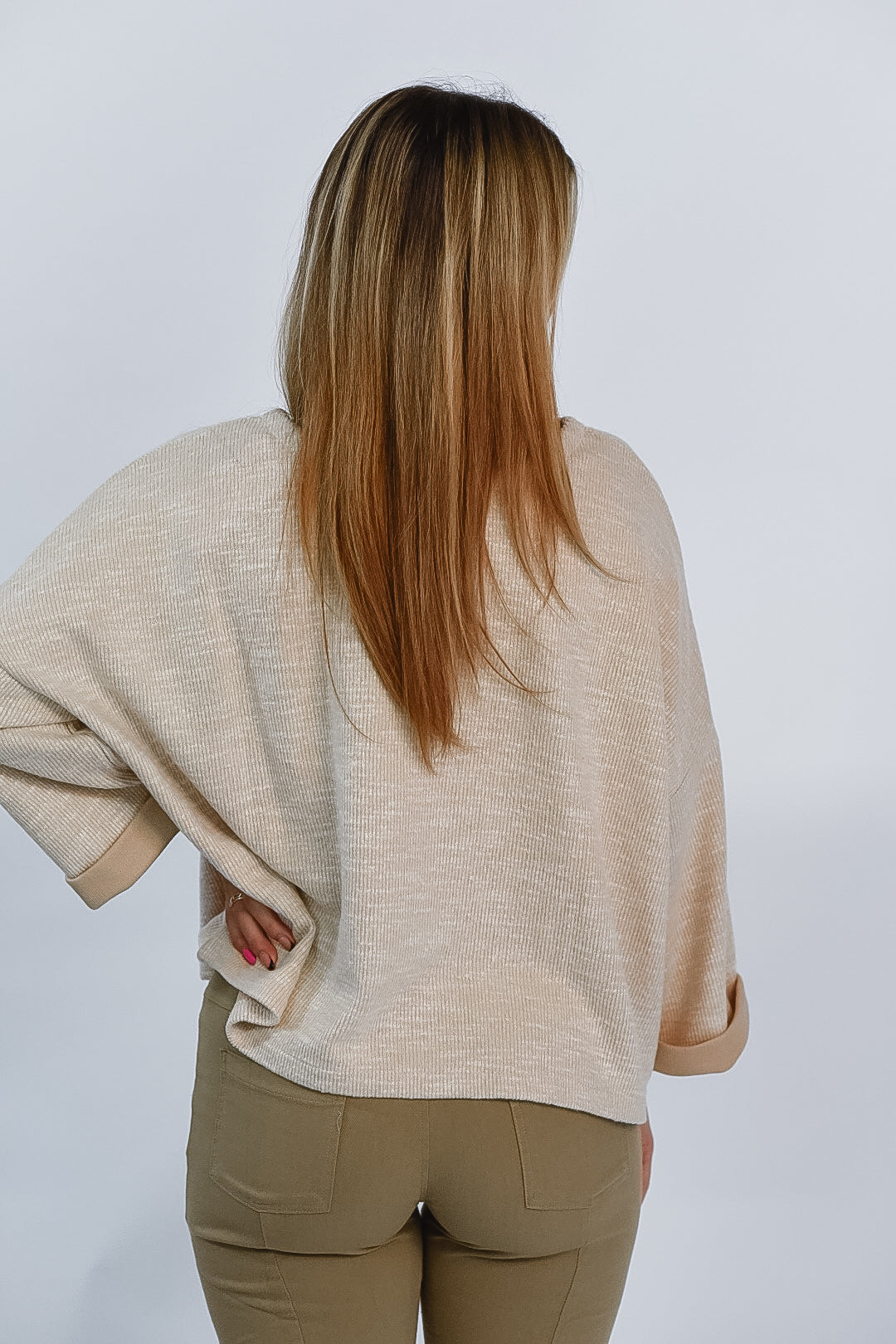 Barely Beige Cozy Pullover