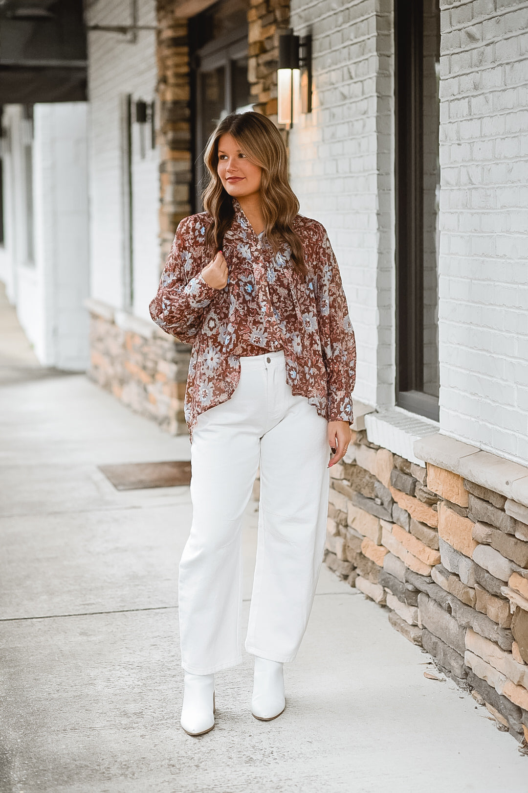 Autumn Bloom Boho Blouse