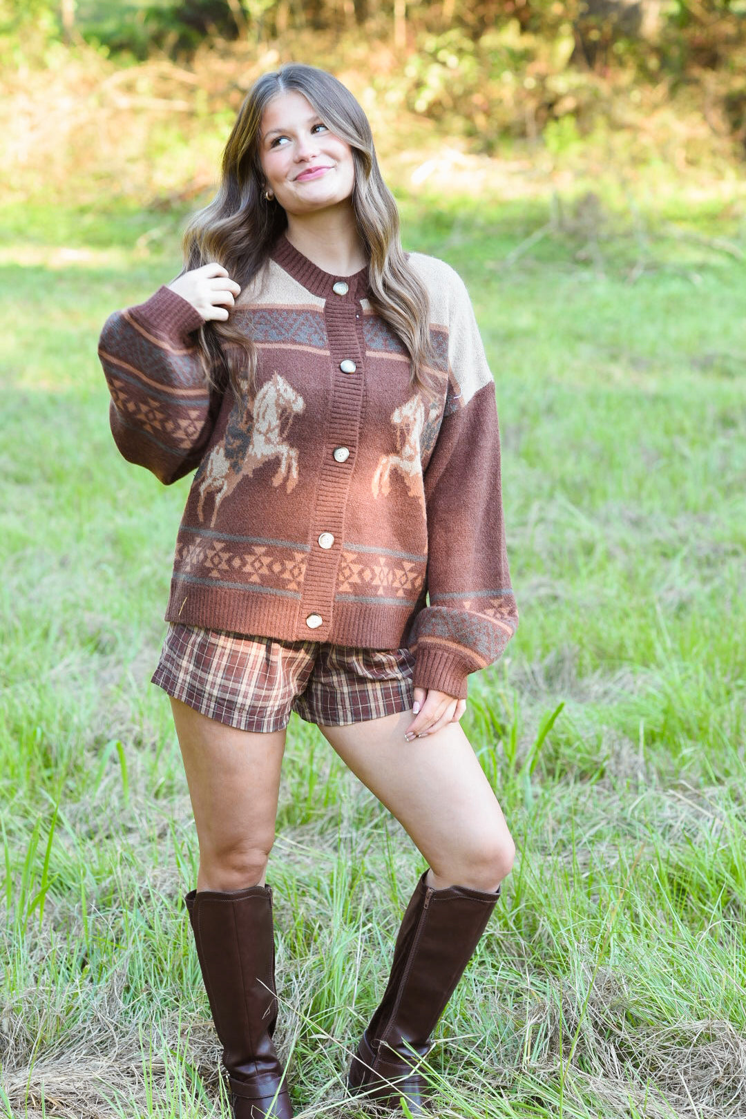 Wild at Heart Horse Cardigan