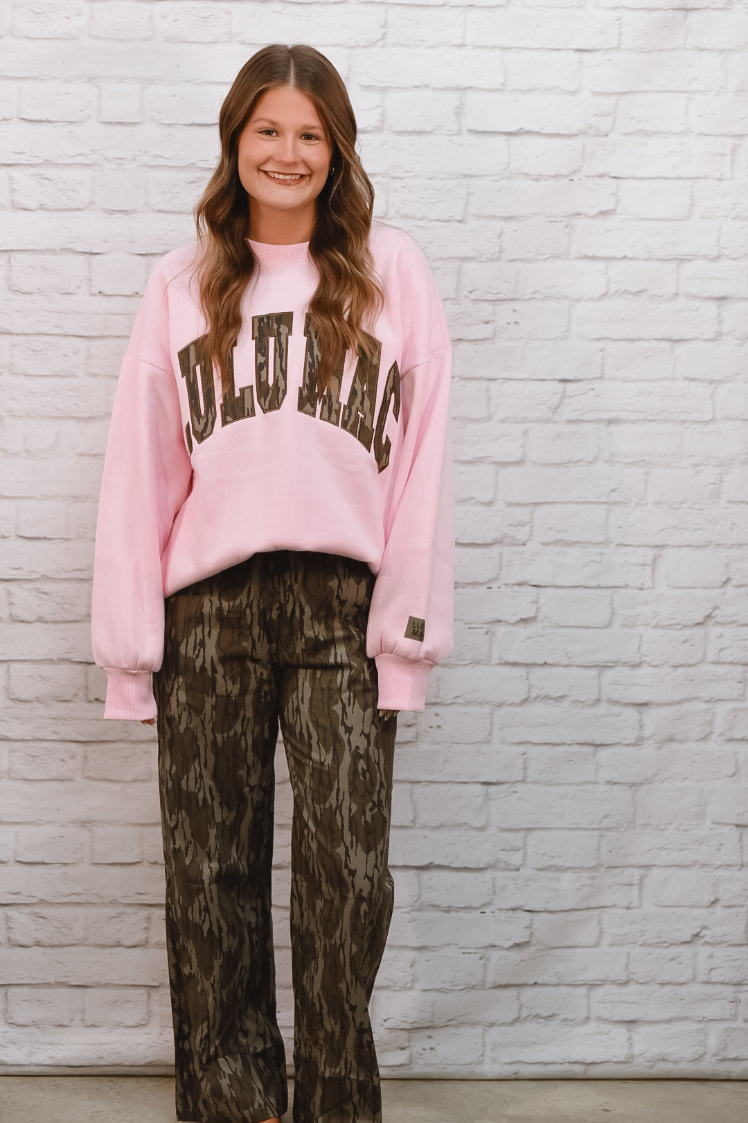 Lulu Mac Pink & Camo Sweatshirt