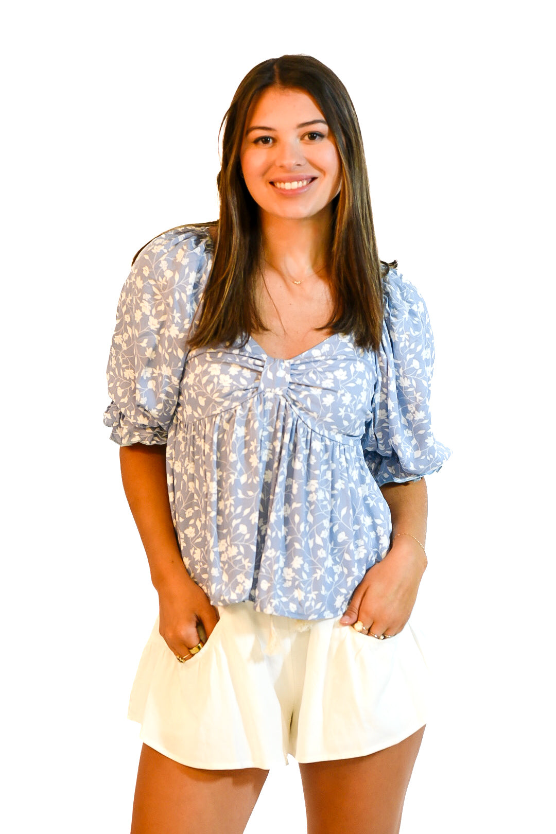 Blue Willow Romance Top