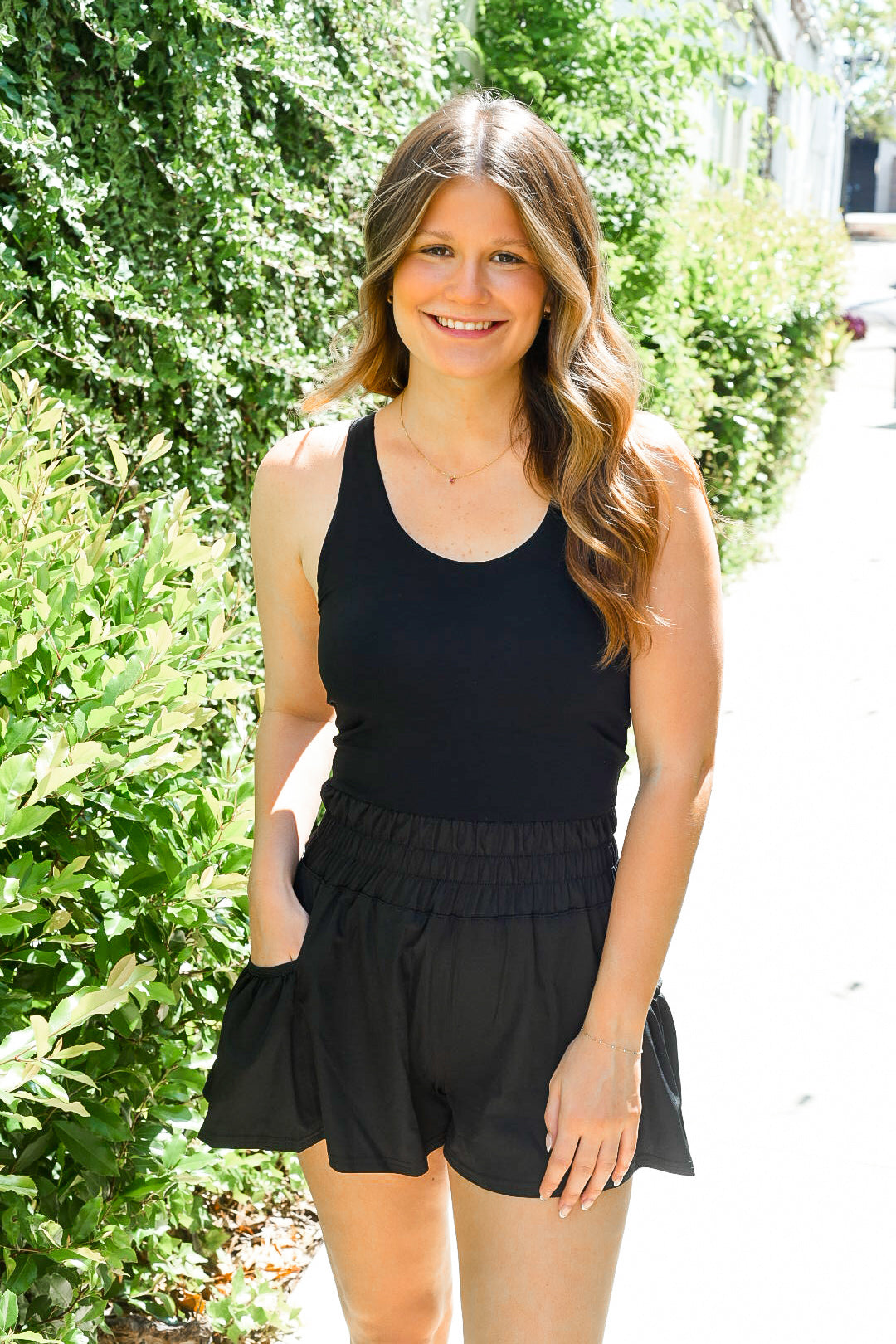 On the Move Active Romper – Black