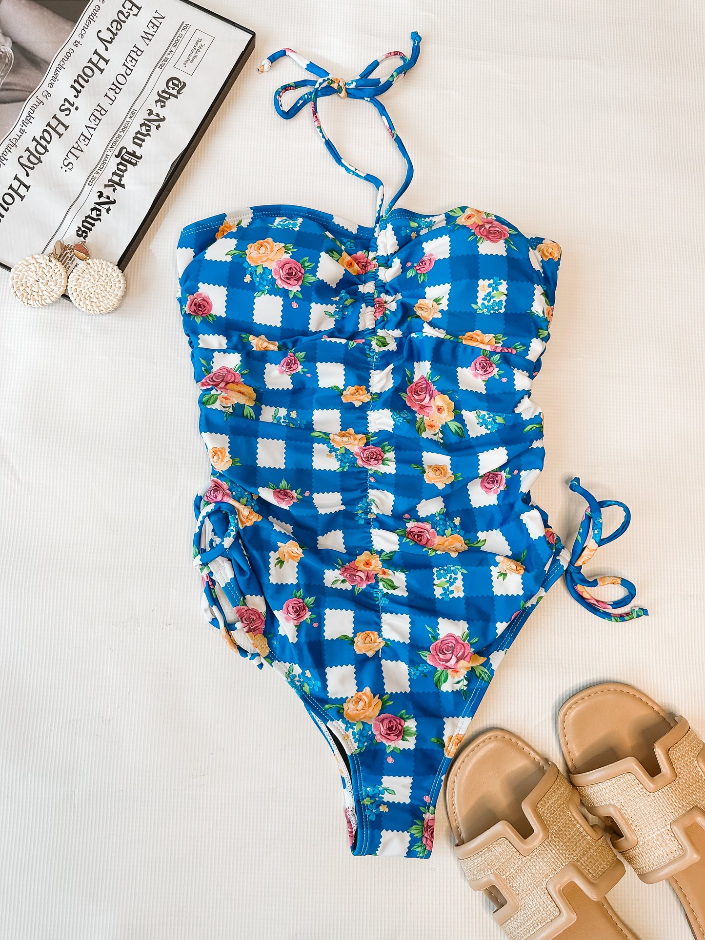 Garden Gingham One-Piece Swimsuit
