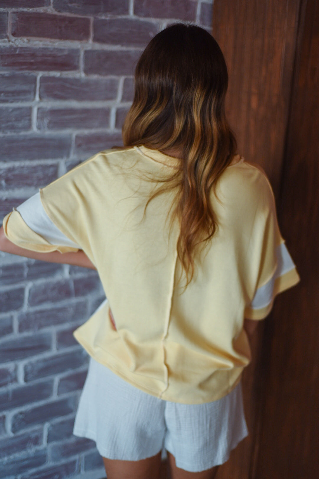 Buttercream Stripe Easygoing Tee