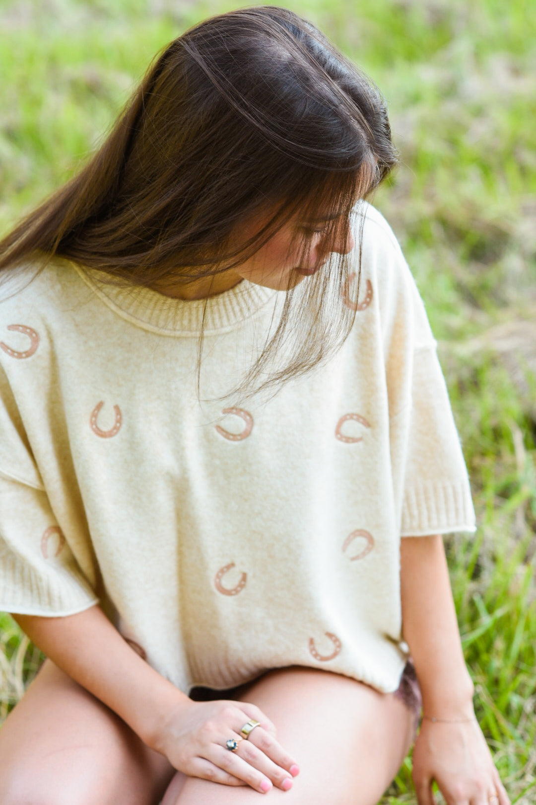 Lucky Charm Horseshoe Sweater