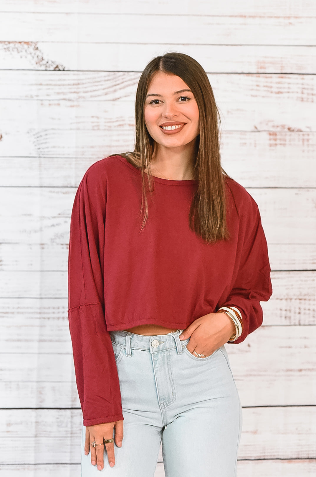 Berry Bliss Cropped Pullover