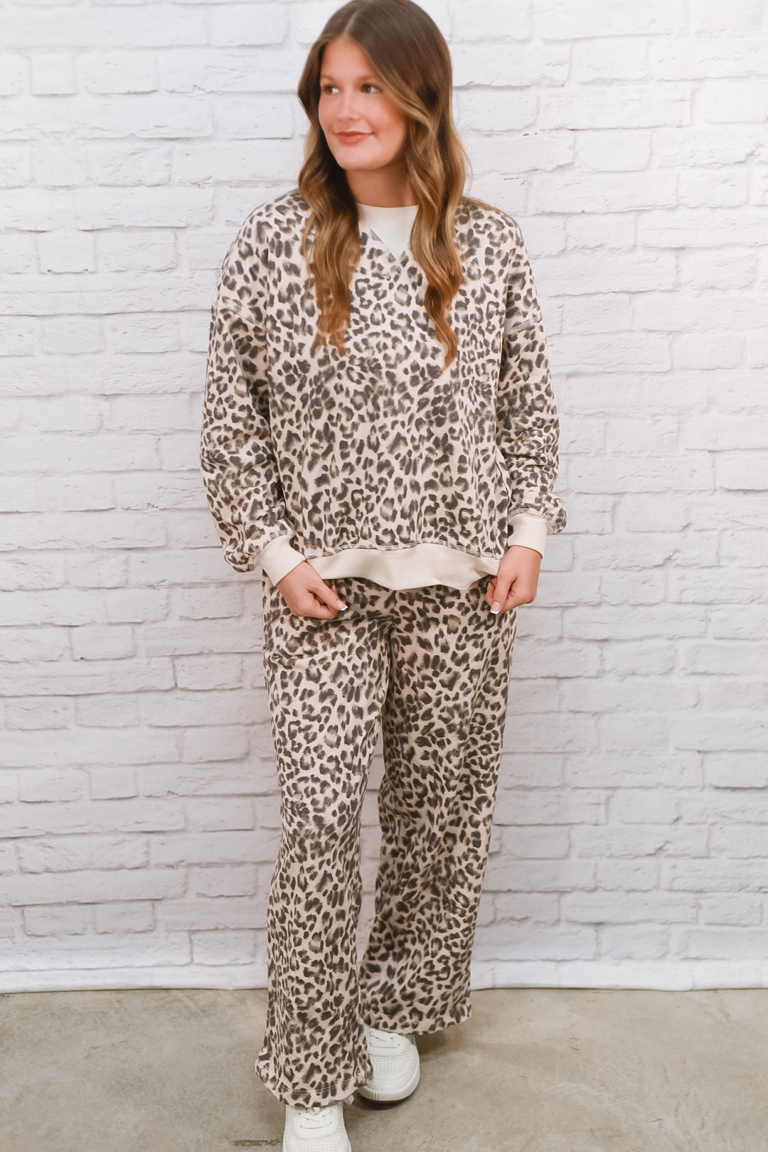 Wildly Cozy Leopard Lounge Set