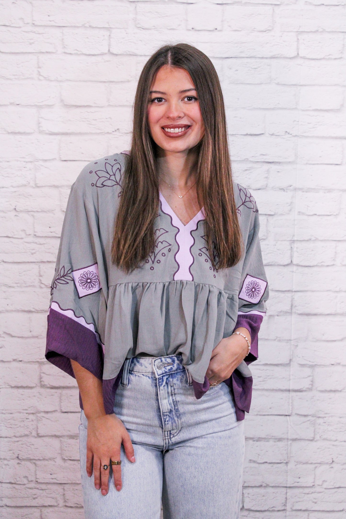 The Whispered Meadow Babydoll Top