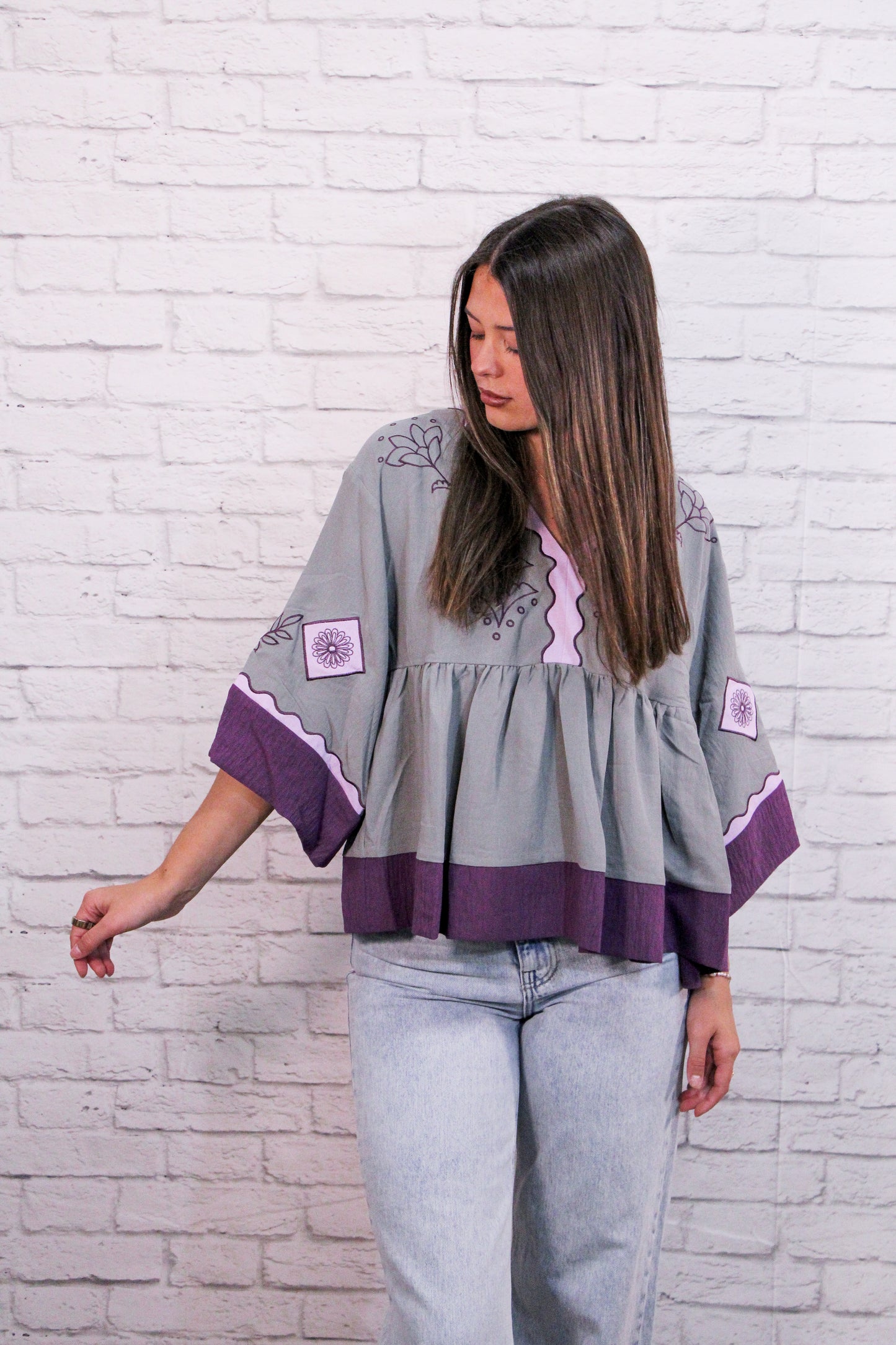 The Whispered Meadow Babydoll Top