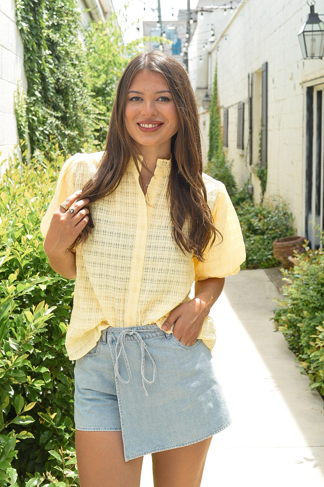 The Lemon Drop Puff Sleeve Top