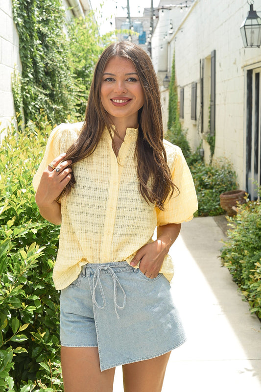 The Lemon Drop Puff Sleeve Top