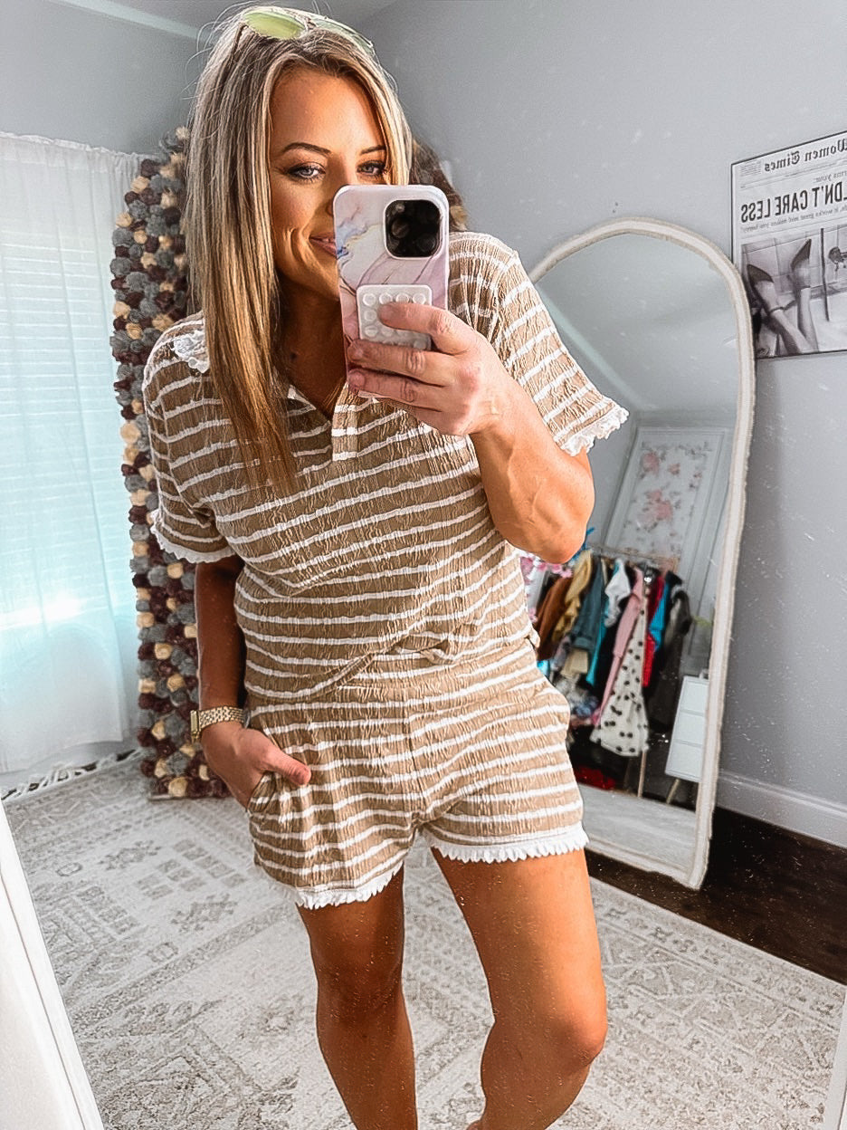 Weekend Ease Stripe Set