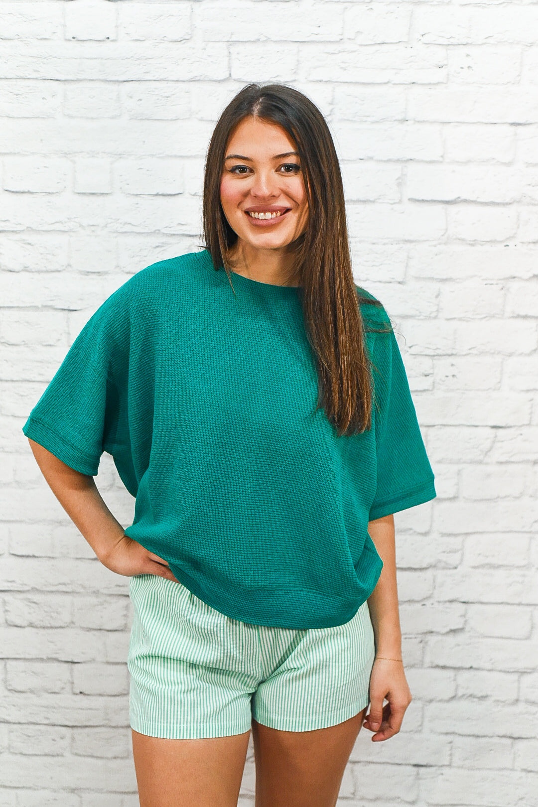 Everyday Comfort Textured Oversized Knit Top