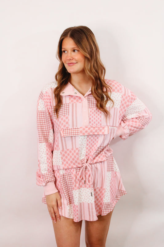 Pink Patchwork Cozy Set