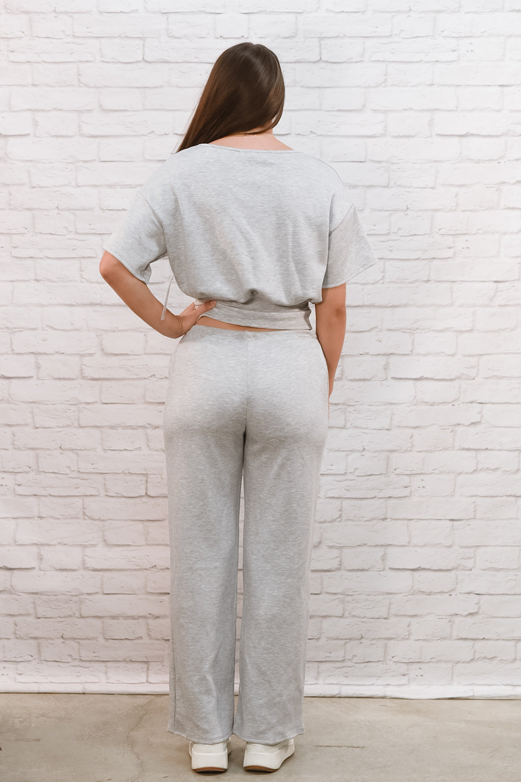 Off-Duty Darling Gray Pant Set