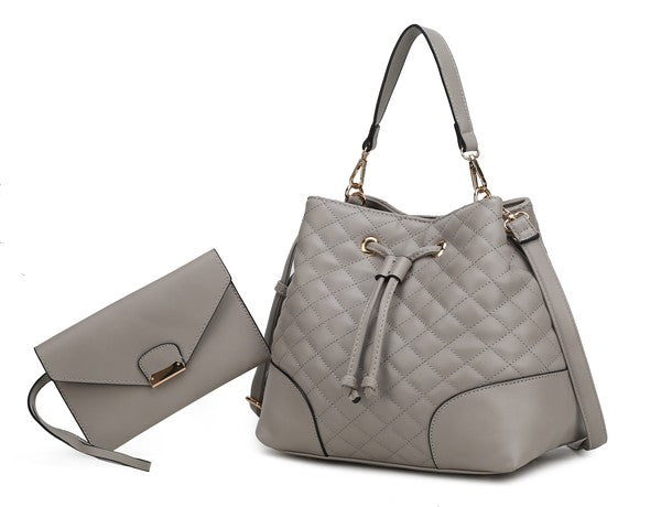 Wendy Bucket Bag with Wristlet by Mia K