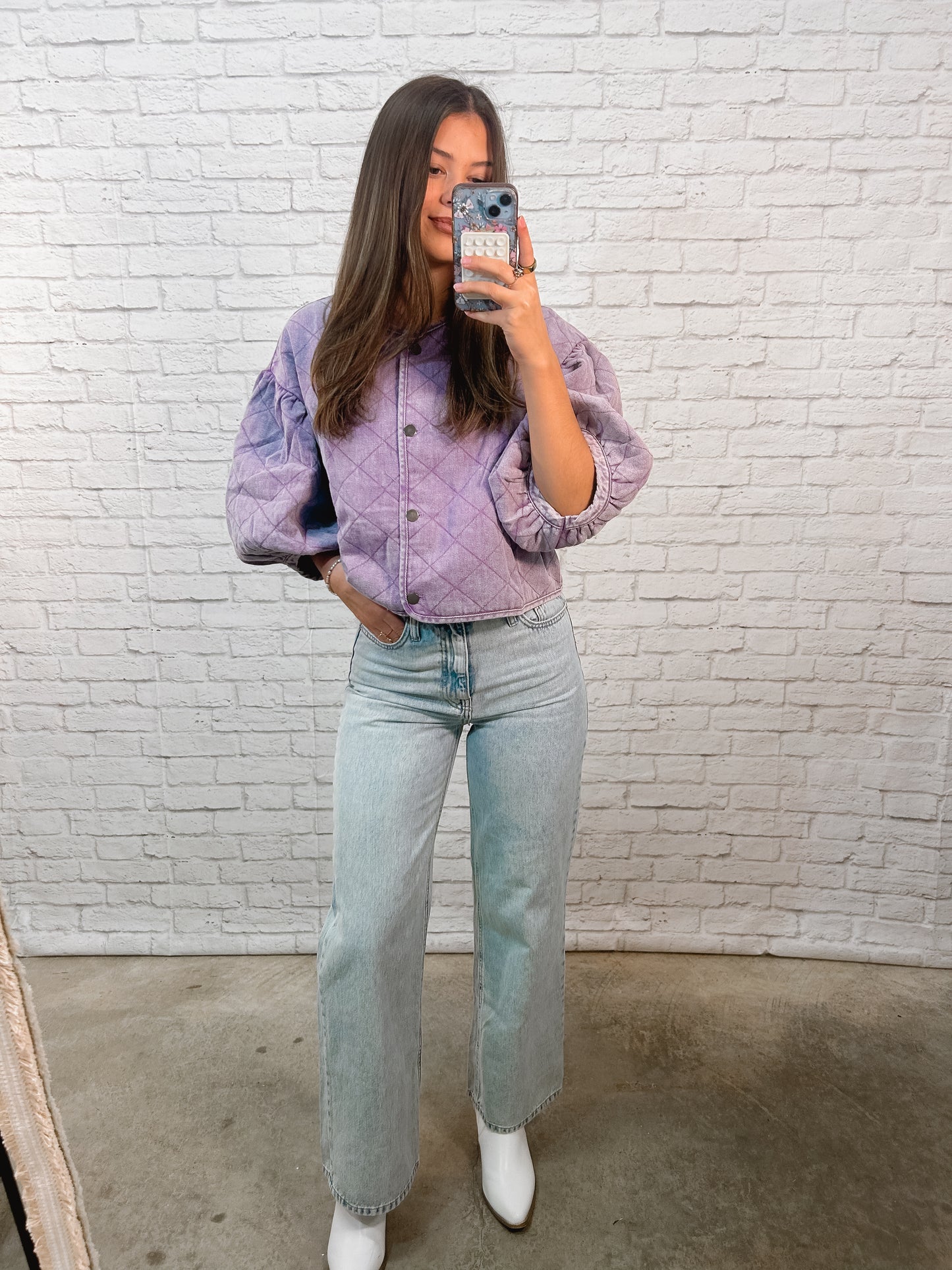 Lavender Lane Quilted Top