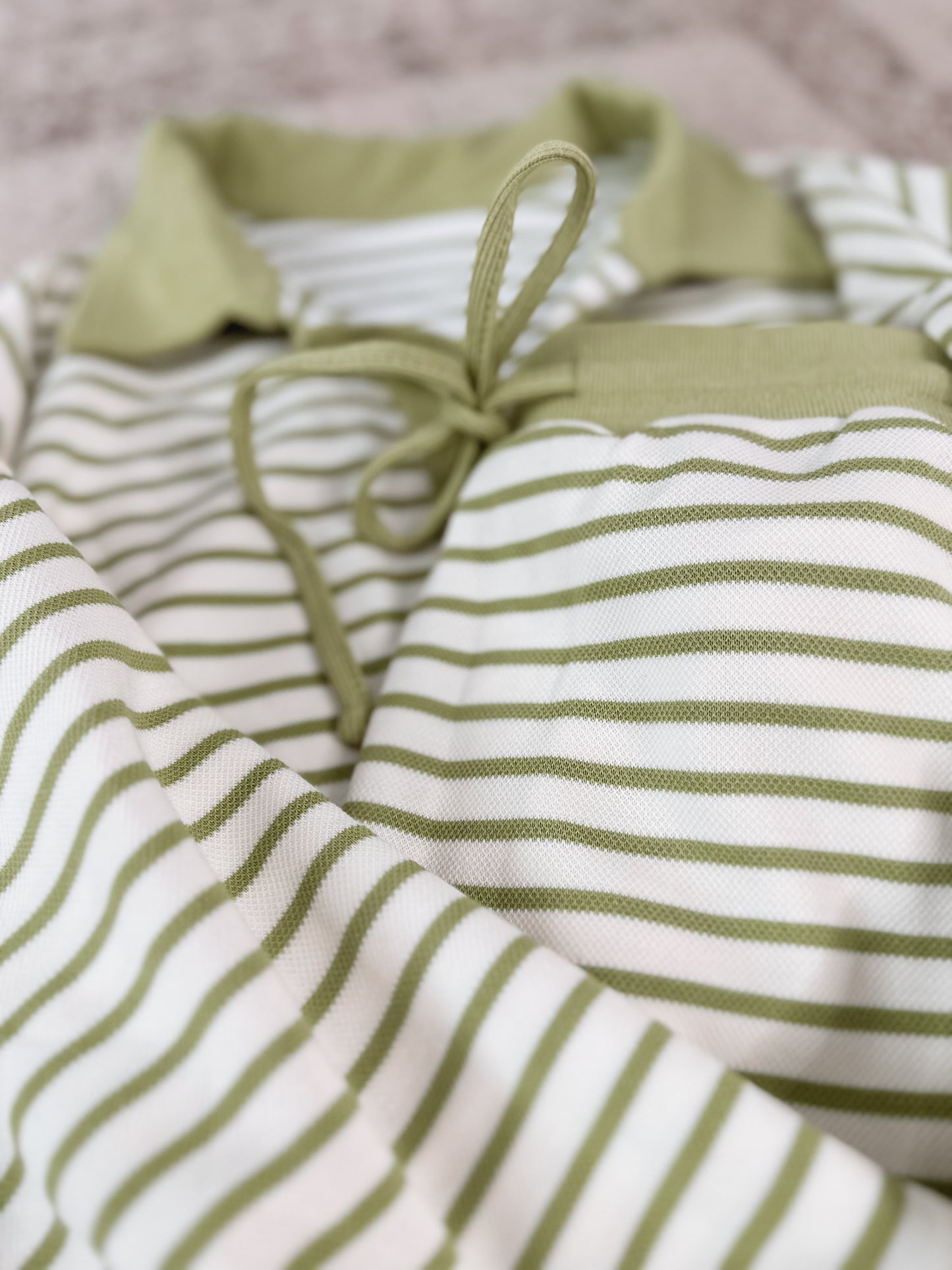Striped Serenity Pullover Skort Set