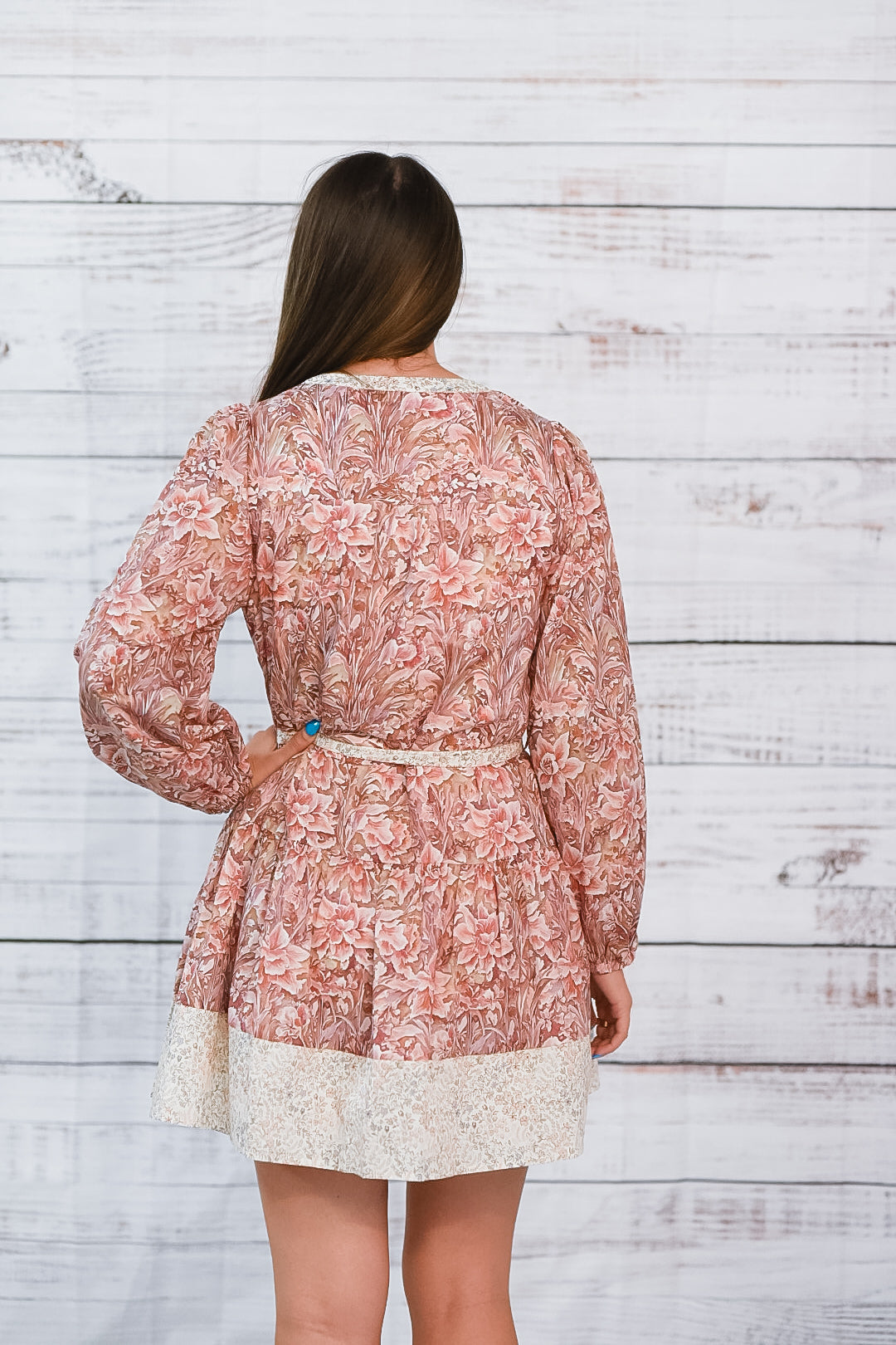 Prairie Rose Tie Waist Dress