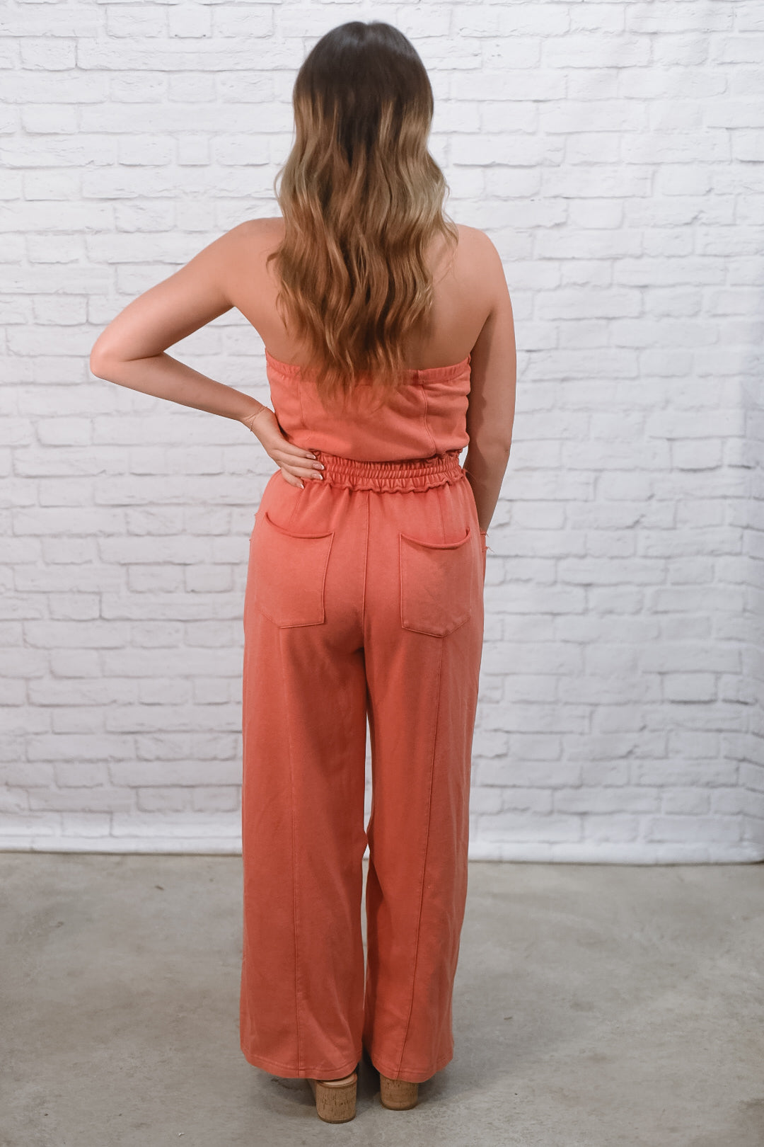 Sunset Terrace Strapless Jumpsuit