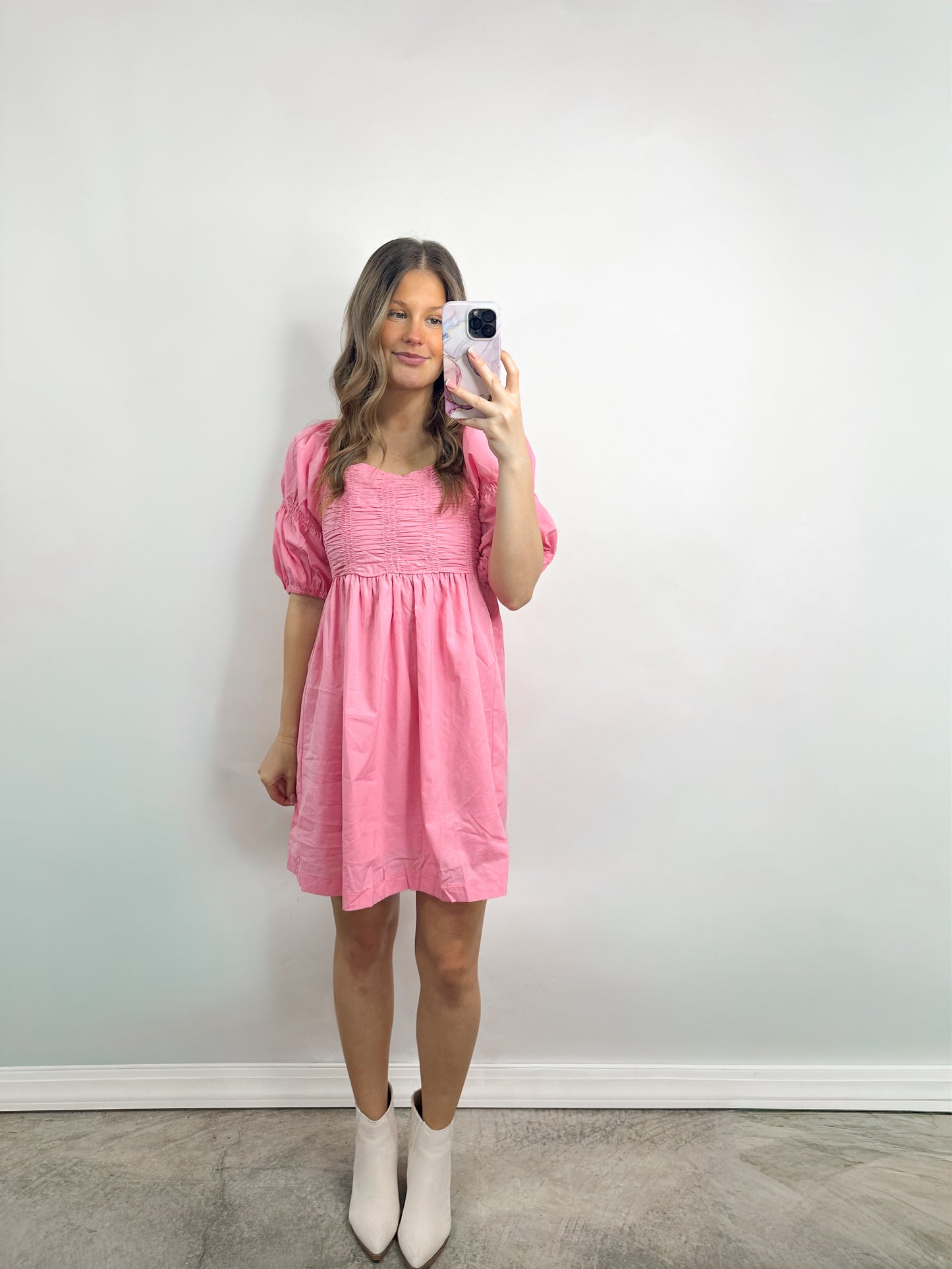 Pretty in Pink Smocked Dress