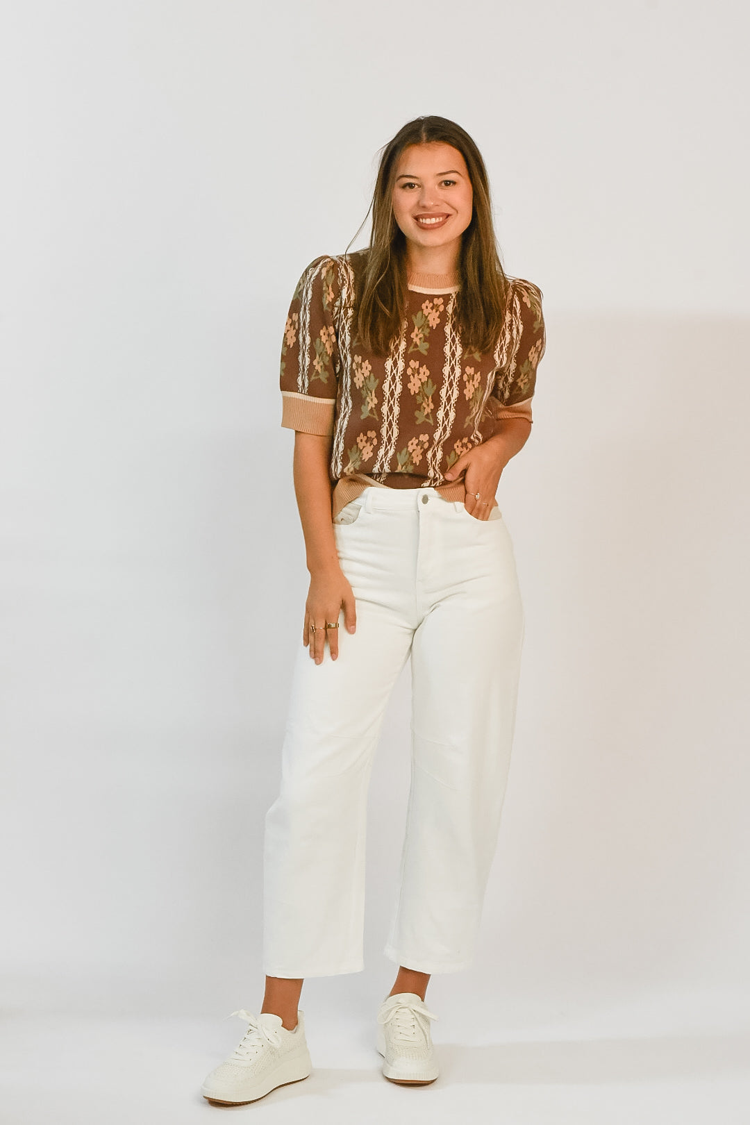 Autumn Bloom Knit Top