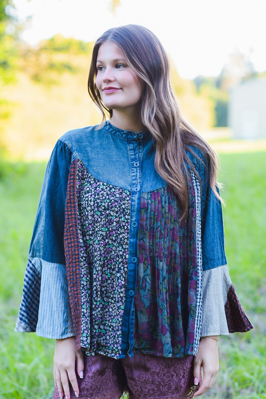 The Patchwork Poetry Top