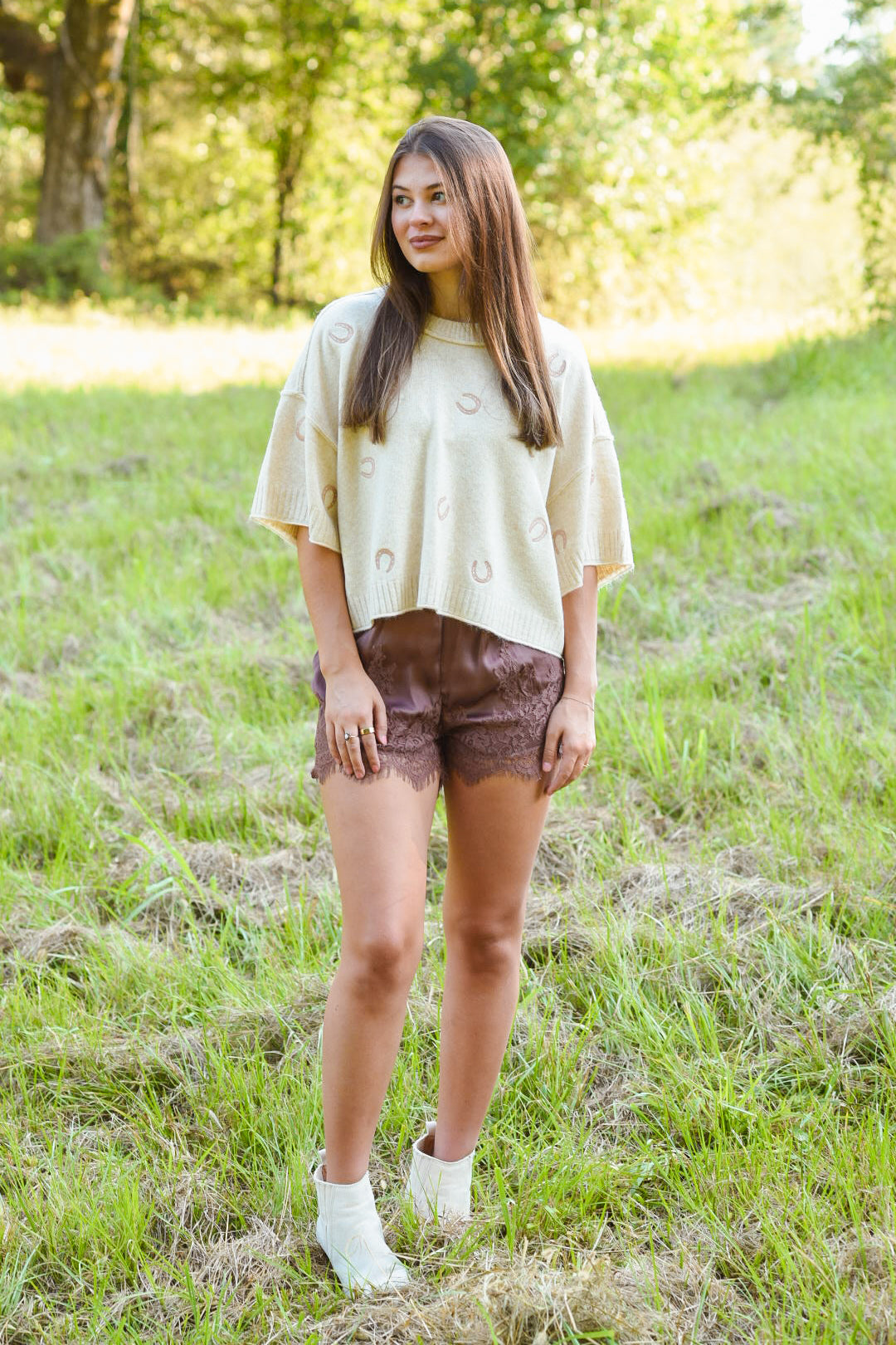 Lucky Charm Horseshoe Sweater